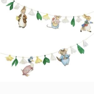 Meri Meri Peter Rabbit Beatrix Potter Whimsical Animal Character Garland